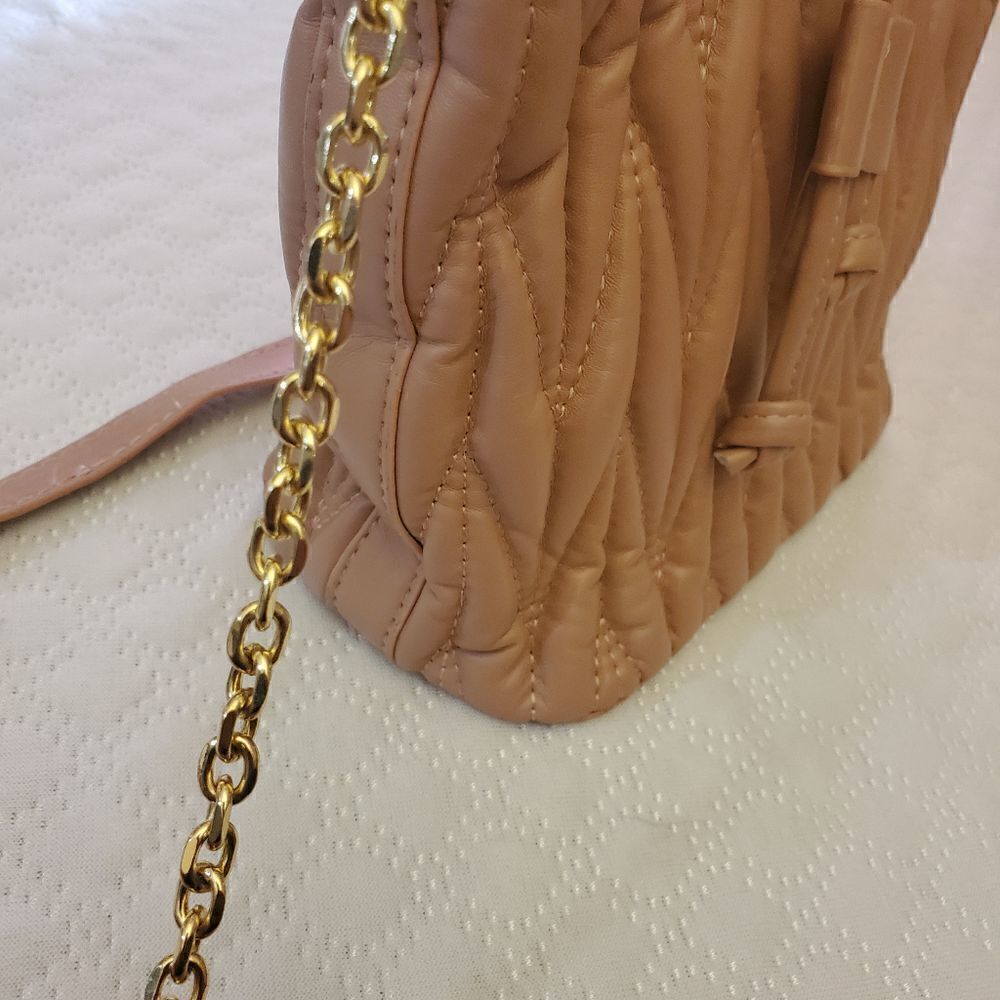 Rose Pink Small Draw String Shoulder Bag - Picture 6 of 13